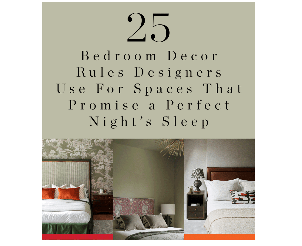 Livingetc 100 Design Rules 2025: Bedrooms