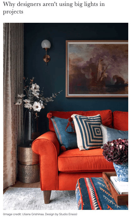 I chose not to follow this key lighting trend