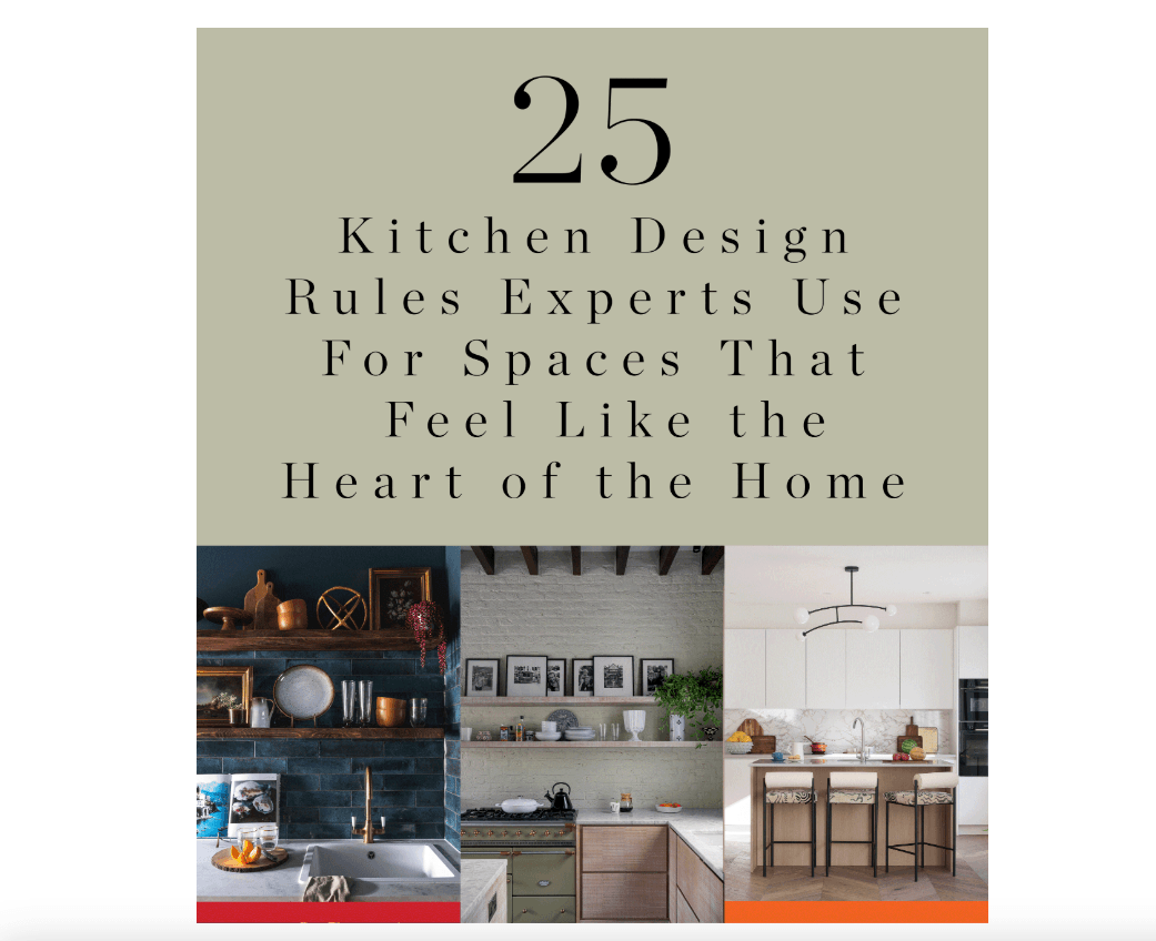 Livingetc 100 Design Rules 2025: Kitchens